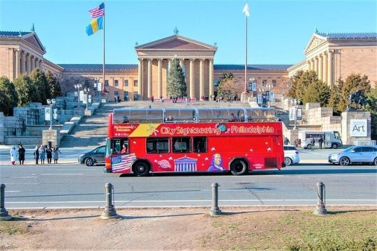 Philadelphia Double Decker Sightseeing Tour & Campo's Cheesesteak Combo